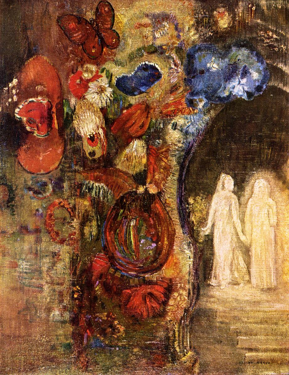 (image for) Handmade oil painting Copy paintings of famous artists Odilon Redon's art Apparition